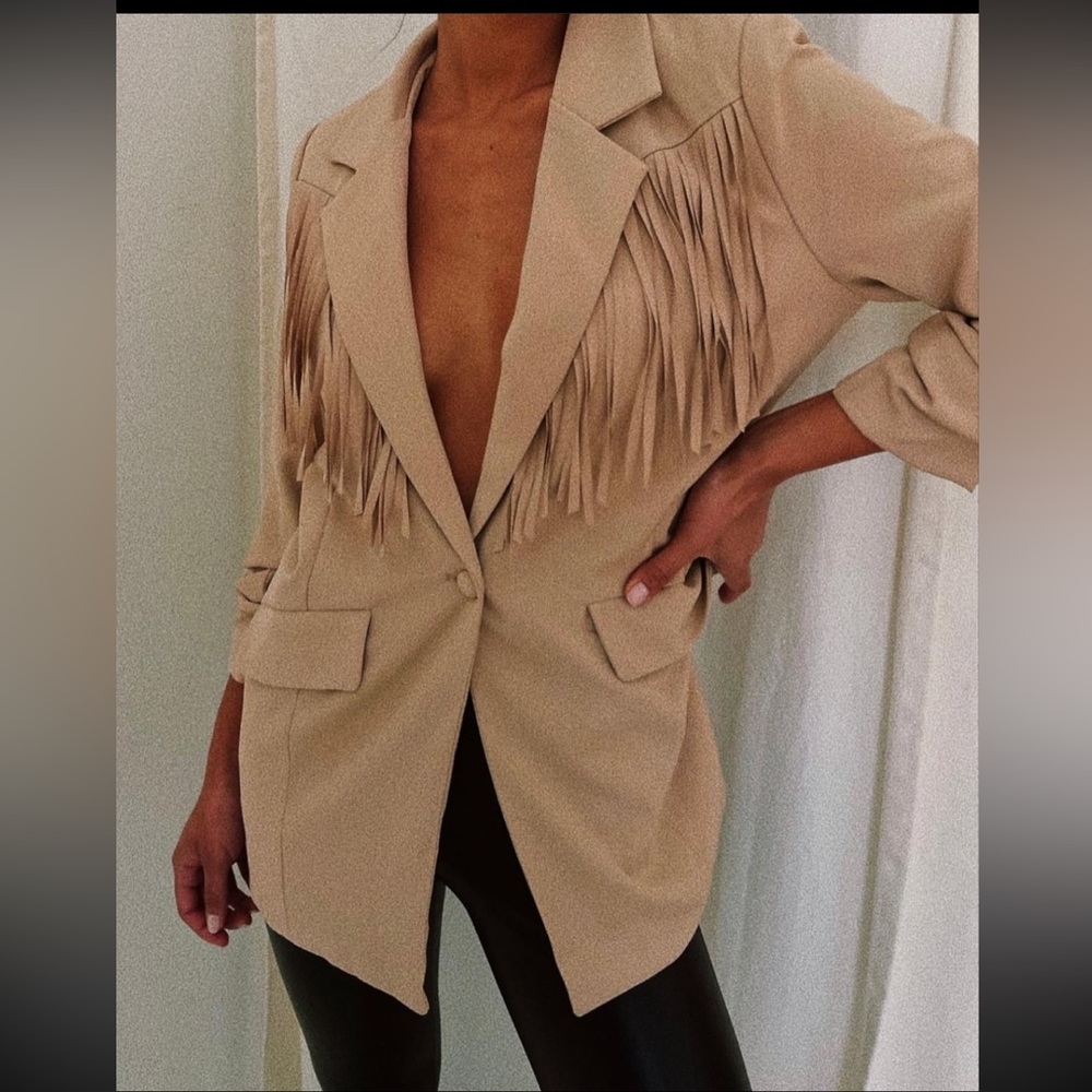 Van de Vort Fringe Boyfriend Blazer